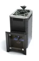 Печь для бани газовая ТМФ Таймыр 2017 Inox закрытая каменка антрацит (без ГГУ)  печь для бани газовая тмф таймыр 2017 inox закрытая каменка антрацит (без ггу)