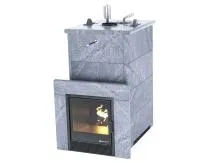 Печь для бани ИзиСтим Геленджик Premium в четыр.кожухе из талькохлорита закр.верх  печь для бани изистим геленджик premium в четыр.кожухе из талькохлорита закр.верх