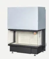 Топка каминная Дельта 1200 три стекла, патрубок ф250, ЭкоКамин  топка каминная дельта 1200 три стекла, патрубок ф250, экокамин