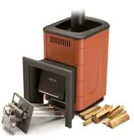 Печь для бани ТМФ газодровяная Оранж Блю Carbon терракота печь для бани тмф газодровяная оранж блю carbon терракота