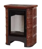 Печь-камин София Изразец Барокко коричневая ЭкоКамин  печь-камин софия изразец барокко коричневая экокамин