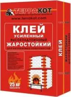 Клей усиленный "Терракот" жаростойкий (5 кг) клей усиленный "терракот" жаростойкий (5 кг)