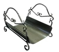 Дровница Виктория с поддоном черный, Банный Эксперт дровница виктория с поддоном черный, банный эксперт