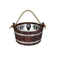 Шайка 7,5л с нержавеющей вставкой дуб в темном Woodson шайка 7,5л с нержавеющей вставкой дуб в темном woodson