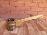 Черпак Woodson 0,34 л с нерж.вставкой Дуб черпак woodson 0,34 л с нерж.вставкой дуб