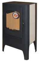 Печь-камин Бавария ЭКО с плитой одна конфорка патрубок ф120мм ЭкоКамин печь-камин бавария эко с плитой одна конфорка патрубок ф120мм экокамин