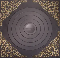 Плита GFS ПК-03 под казан с рисунком 750*750 ф500 с патиной плита gfs пк-03 под казан с рисунком 750*750 ф500 с патиной