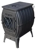 Печь-камин отопительно-варочная ПроМеталл Бахта черный печь-камин отопительно-варочная прометалл бахта черный