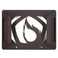 Дверца Сталь-Мастер для банных печей Пламя-2 коричневая (со стеклом) # дверца сталь-мастер для банных печей пламя-2 коричневая (со стеклом) #