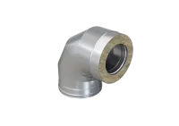 Колено Феррум утепленное угол 90° нержавеющее (430/0,5мм)/оцинкованное, ф150/210, по воде колено феррум утепленное угол 90° нержавеющее (430/0,5мм)/оцинкованное, ф150/210, по воде