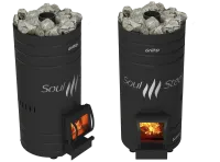 Печь для бани Grill'D Bochka 160 Short black* печь для бани grill'd bochka 160 short black*