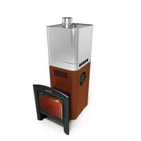 Печь для бани ТМФ Бирюса 2013 Inox Витра закр. каменка терракота печь для бани тмф бирюса 2013 inox витра закр. каменка терракота