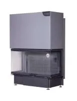 Топка каминная Дельта 1200 три стекла, патрубок ф250,принтинг черный шамот ЭкоКамин  топка каминная дельта 1200 три стекла, патрубок ф250,принтинг черный шамот экокамин