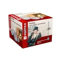 Набор для чистки дымохода Vortex металлический ерш d 150 мм, груз 1400г, трос 10м набор для чистки дымохода vortex металлический ерш d 150 мм, груз 1400г, трос 10м