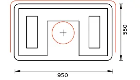 Печь-камин TULIKIVI LAMPO GRAFIA 2145 мм  печь-камин tulikivi lampo grafia 2145 мм