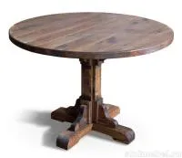 Стол №6 круглый 110х77 (массив сосны, старение), палисандр, ИРБ стол №6 круглый 110х77 (массив сосны, старение), палисандр, ирб