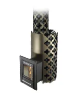 Печь для бани ТМФ Арабеска Inox Люмина черная бронза печь для бани тмф арабеска inox люмина черная бронза