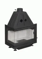 Топка каминная Альфа 700 L два стекла левая, патрубок ф200, ЭкоКамин  топка каминная альфа 700 l два стекла левая, патрубок ф200, экокамин