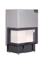 Топка каминная Дельта 800 L два стекла левая принтинг ЭкоКамин  топка каминная дельта 800 l два стекла левая принтинг экокамин