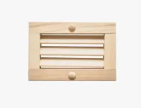 вентиляционная решетка приточная глухая м-18 215х145мм банный эксперт 