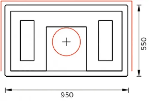 Печь-камин TULIKIVI KOLI RIGATA 2100 мм  печь-камин tulikivi koli rigata 2100 мм