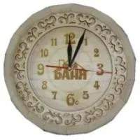 Часы "Бочонок - Моя баня", темные, липа, Банный Эксперт часы "бочонок - моя баня", темные, липа, банный эксперт