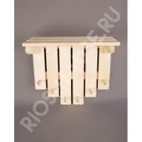 полка-вешалка 6 крючков, бацькина баня #