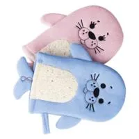 мочалка-варежка детская "морской лев"