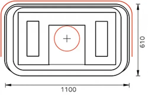 Печь-камин TULIKIVI OTRA GRAFIA 1935 мм  печь-камин tulikivi otra grafia 1935 мм
