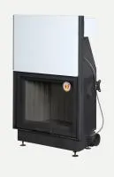 Топка каминная Дельта 800В три стекла черный шамот ЭкоКамин  топка каминная дельта 800в три стекла черный шамот экокамин