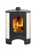 Печь-камин Бавария Изразец Барокко бежевый Угловая Радиус с металлической крышкой ЭкоКамин печь-камин бавария изразец барокко бежевый угловая радиус с металлической крышкой экокамин