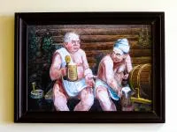 Картина "Мужики" 30*40 см, Банный Эксперт картина "мужики" 30*40 см, банный эксперт