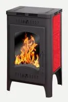 Печь-камин Бавария Оптима Изразец красный патрубок ф120мм ЭкоКамин печь-камин бавария оптима изразец красный патрубок ф120мм экокамин