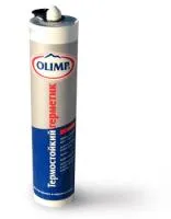 Герметик Олимп огнестойкий черный термостойкость +1500°С, 290 мл герметик олимп огнестойкий черный термостойкость +1500°с, 290 мл