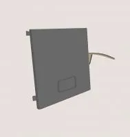 Дверца загрузочная прочистная для КО КУППЕР ПРО-22/28, Теплодар дверца загрузочная прочистная для ко куппер про-22/28, теплодар