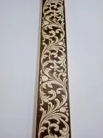 Полок доска липа 90х26ммх2,5м, горячего тиснения Лепесток, ПЭМ полок доска липа 90х26ммх2,5м, горячего тиснения лепесток, пэм