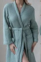 Халат AnoleHome женский вафельный р.48-50 мятный халат anolehome женский вафельный р.48-50 мятный