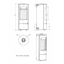 Печь-камин Селигер 6 кВт Мета-Бел печь-камин селигер 6 квт мета-бел