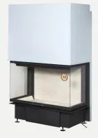 Топка каминная Дельта 1000 три стекла, патрубок ф250, ЭкоКамин  топка каминная дельта 1000 три стекла, патрубок ф250, экокамин