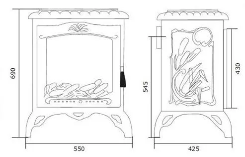 Печь-камин Invicta Chambord слоновая кость печь-камин invicta chambord слоновая кость