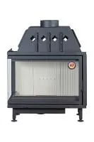 Топка каминная Альфа 1000 L два стекла левая, патрубок ф250, ЭкоКамин  топка каминная альфа 1000 l два стекла левая, патрубок ф250, экокамин