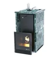 Печь для бани ИзиСтим Сочи Premium в трехстороннем кожухе откр. верх из змеевика  печь для бани изистим сочи premium в трехстороннем кожухе откр. верх из змеевика