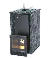 Печь для бани ИзиСтим Геленджик М2 Premium в трехстор. кожухе из пироксенита вход с тыла откр.верх  печь для бани изистим геленджик м2 premium в трехстор. кожухе из пироксенита вход с тыла откр.верх