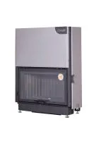 Топка каминная Вега 1000 KВ черный шамот патрубок ф250 ЭкоКамин  топка каминная вега 1000 kв черный шамот патрубок ф250 экокамин