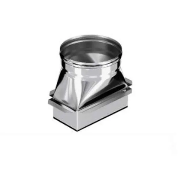 Переход Craft нержавеющий (304/0,5 мм) c кирпичной кладки 125х250мм на ф200  переход craft нержавеющий (304/0,5 мм) c кирпичной кладки 125х250мм на ф200