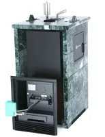 Печь для бани ИзиСтим Сочи М2 Premium в 3-х с.кожухе змеевик вход с тыла закр.верх с ГГУ-40 AISI 321 печь для бани изистим сочи м2 premium в 3-х с.кожухе змеевик вход с тыла закр.верх с ггу-40 aisi 321