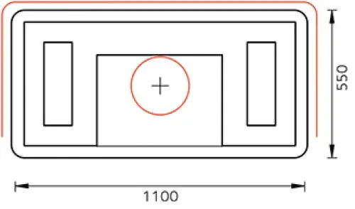 Печь-камин TULIKIVI SALVO GRAFIA 1545 мм  печь-камин tulikivi salvo grafia 1545 мм