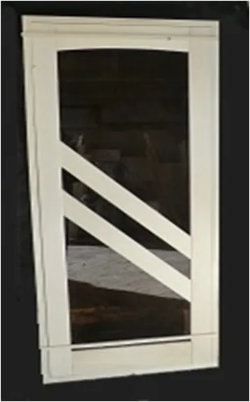 дверь деревянная, глухая, осина сорт а, 2 петли 180*70 см, банный перец #