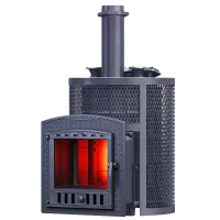 Печь для бани GFS Авангард Ураган 35П2С ЗКН круглая чугунная  печь для бани gfs авангард ураган 35п2с зкн круглая чугунная