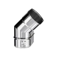 Колено Craft угол 45°, нержавеющее овальное (316/0,8мм), ф100х200 меньшее колено craft угол 45°, нержавеющее овальное (316/0,8мм), ф100х200 меньшее